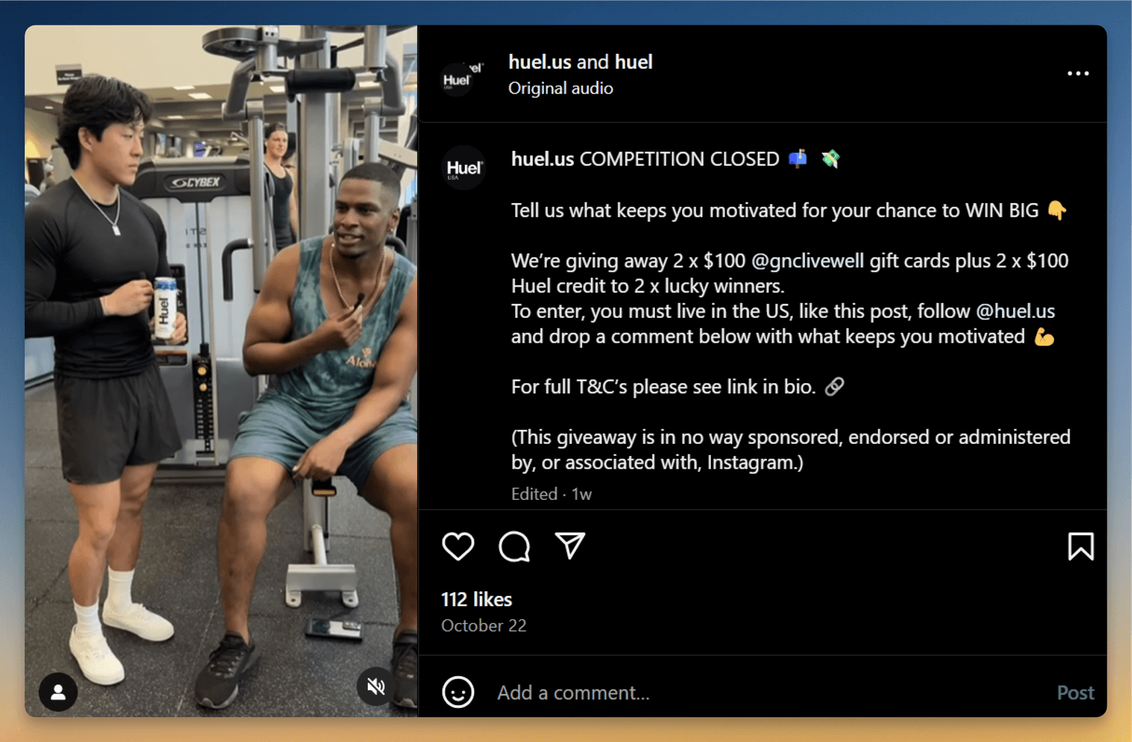 huel UGC content